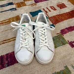 adidas White and Green Sneakers